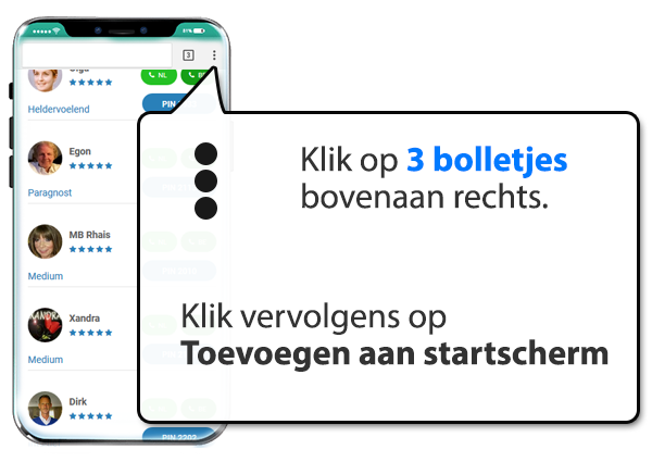 android: Online-medium.nl instellen als app op Mobiel