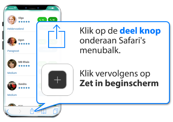 iphone en ipad: Online-medium.nl als app instellen op Mobiel
